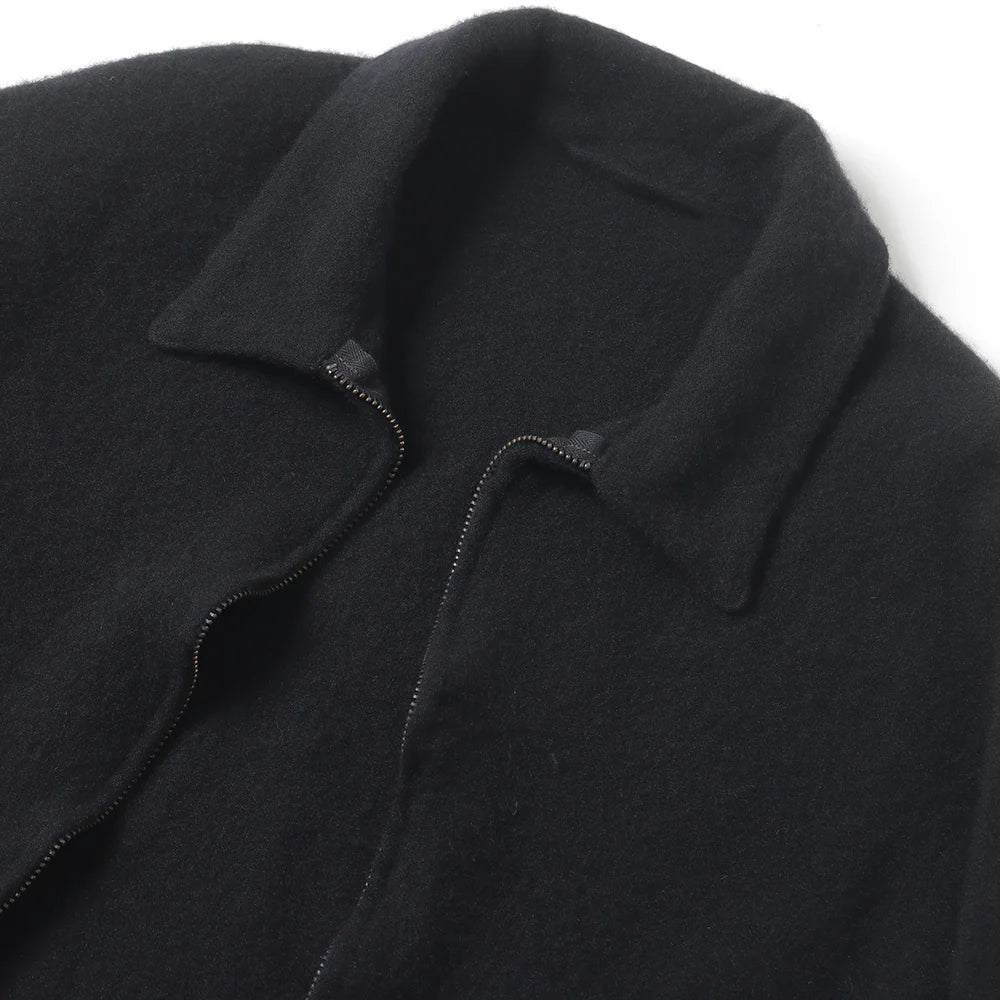 COMOLI Felted Wool Zip Short Jacket