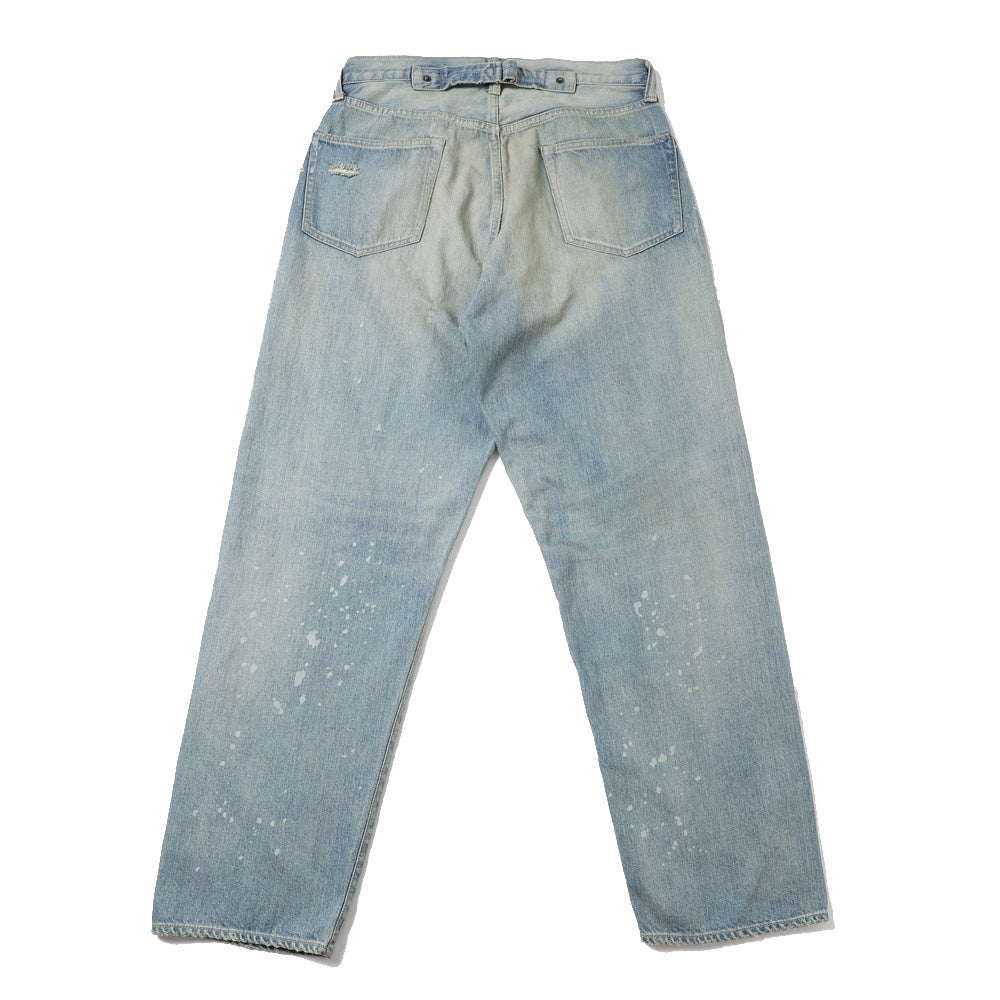 A.PRESSE No.37 Washed Wide Denim Pants (BLEACH)