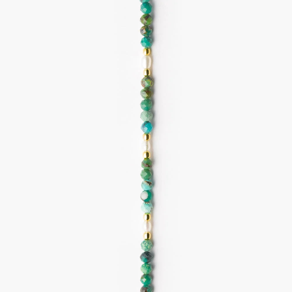 MARIHA Dream Dust Bracelet Oval Pearl x Turquoise 18cm