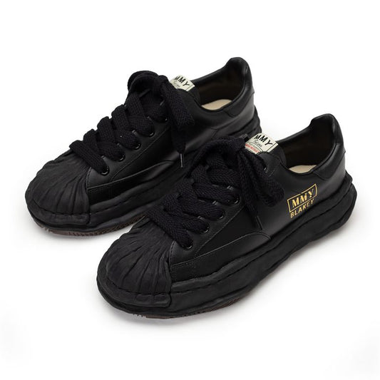 Maison MIHARA YASUHIRO BLAKEY Original Sole Leather Lowtop Sneaker Black x Black