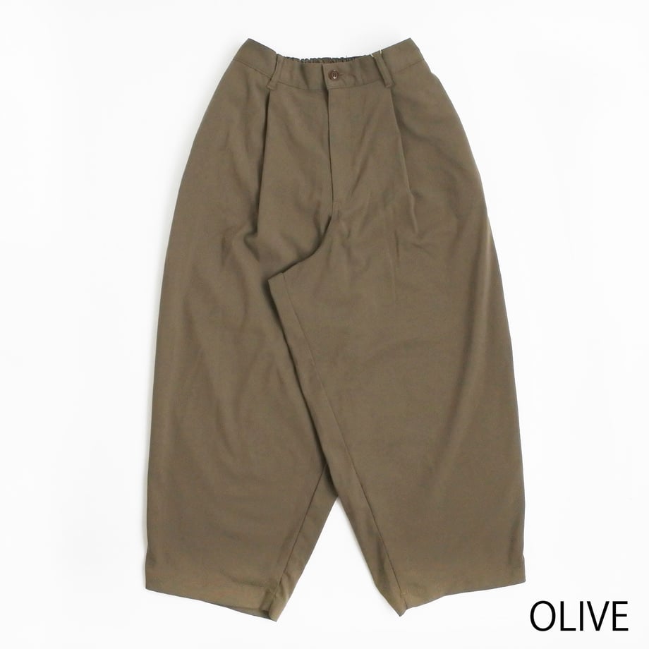 HARVESTY /R WIDE EGG LONG PANTS