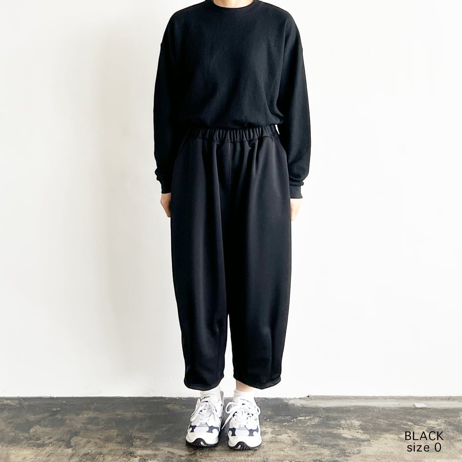 HARVESTY BACK PIQUE JERSEY EASY CIRCUS PANTS