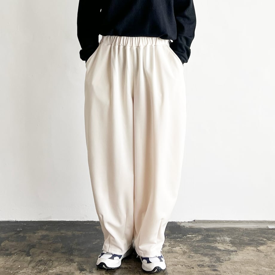 HARVESTY BACK PIQUE JERSEY EASY CIRCUS PANTS