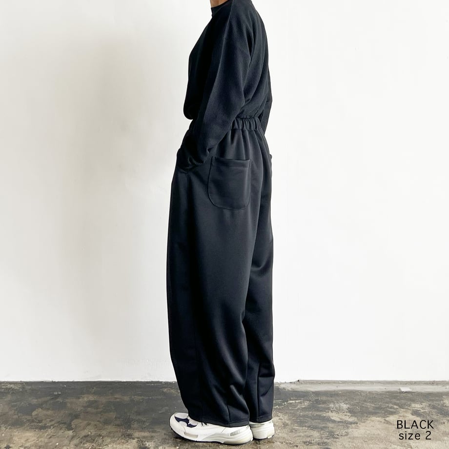 HARVESTY BACK PIQUE JERSEY EASY CIRCUS PANTS
