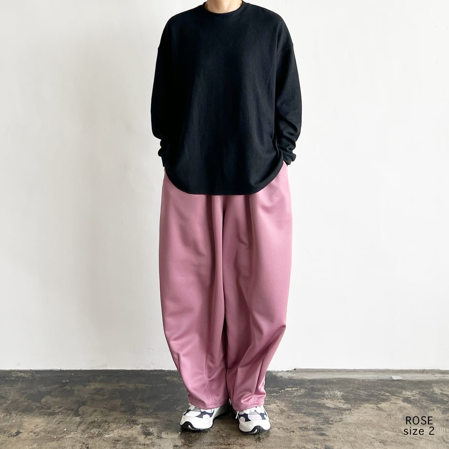 HARVESTY BACK PIQUE JERSEY EASY CIRCUS PANTS