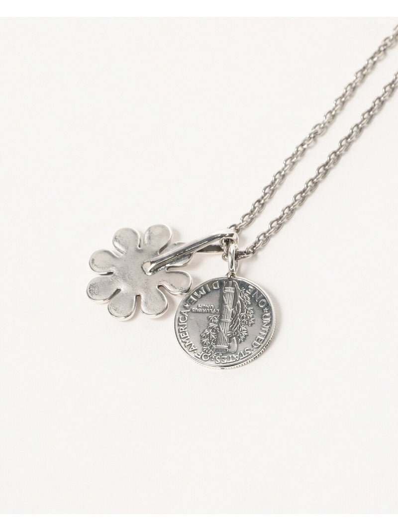 NORTH WORKS x BEAMS Flower Coin Necklace FK6263 – unexpected store