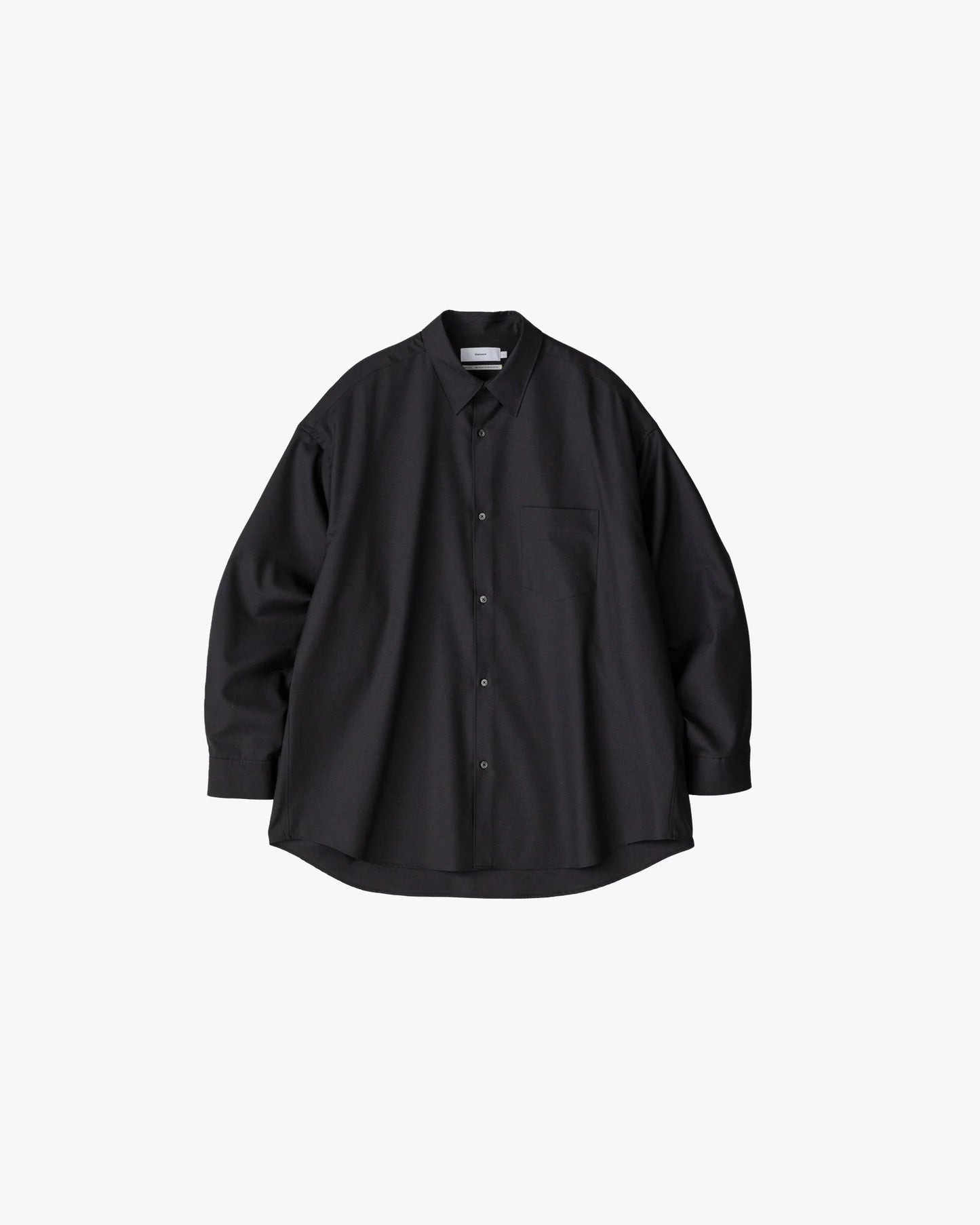 Graphpaper Fine Wool Tropical Oversized Regular Collar Shirt