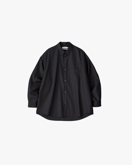 Graphpaper Fine Wool Tropical Oversized Regular Collar Shirt