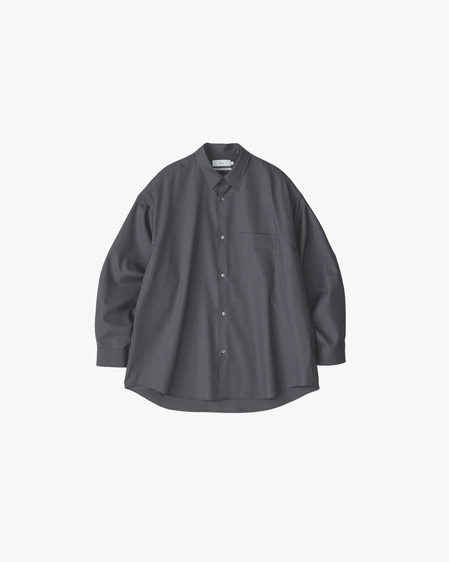 Graphpaper Fine Wool Tropical Oversized Regular Collar Shirt