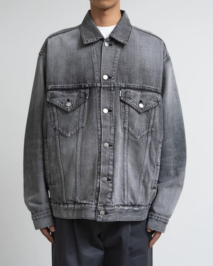 Graphpaper Selvage Denim Trucker Jacket - Light Fade