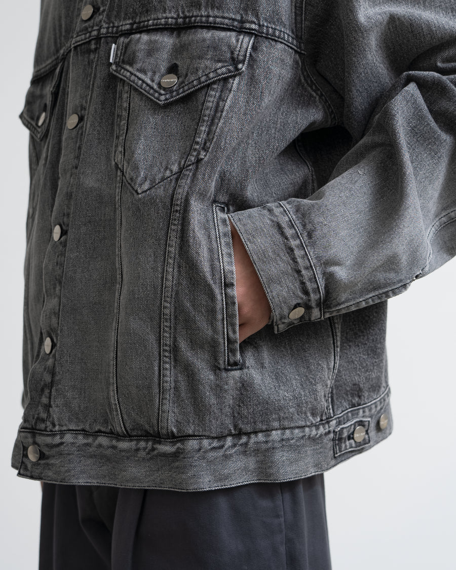 Graphpaper Selvage Denim Trucker Jacket - Light Fade