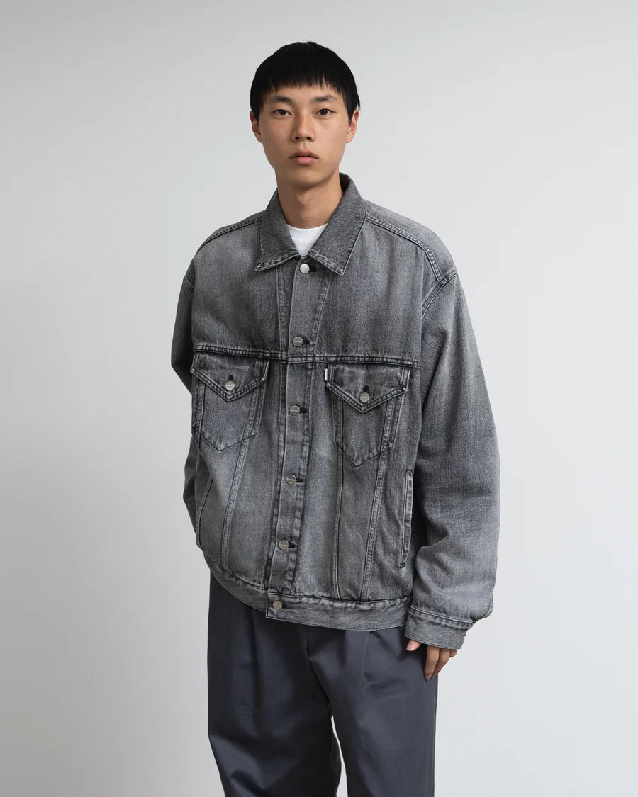 Graphpaper Selvage Denim Trucker Jacket - Light Fade