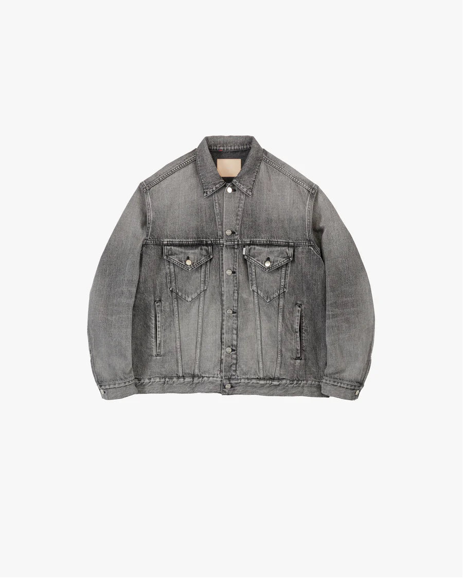 Graphpaper Selvage Denim Trucker Jacket - Light Fade