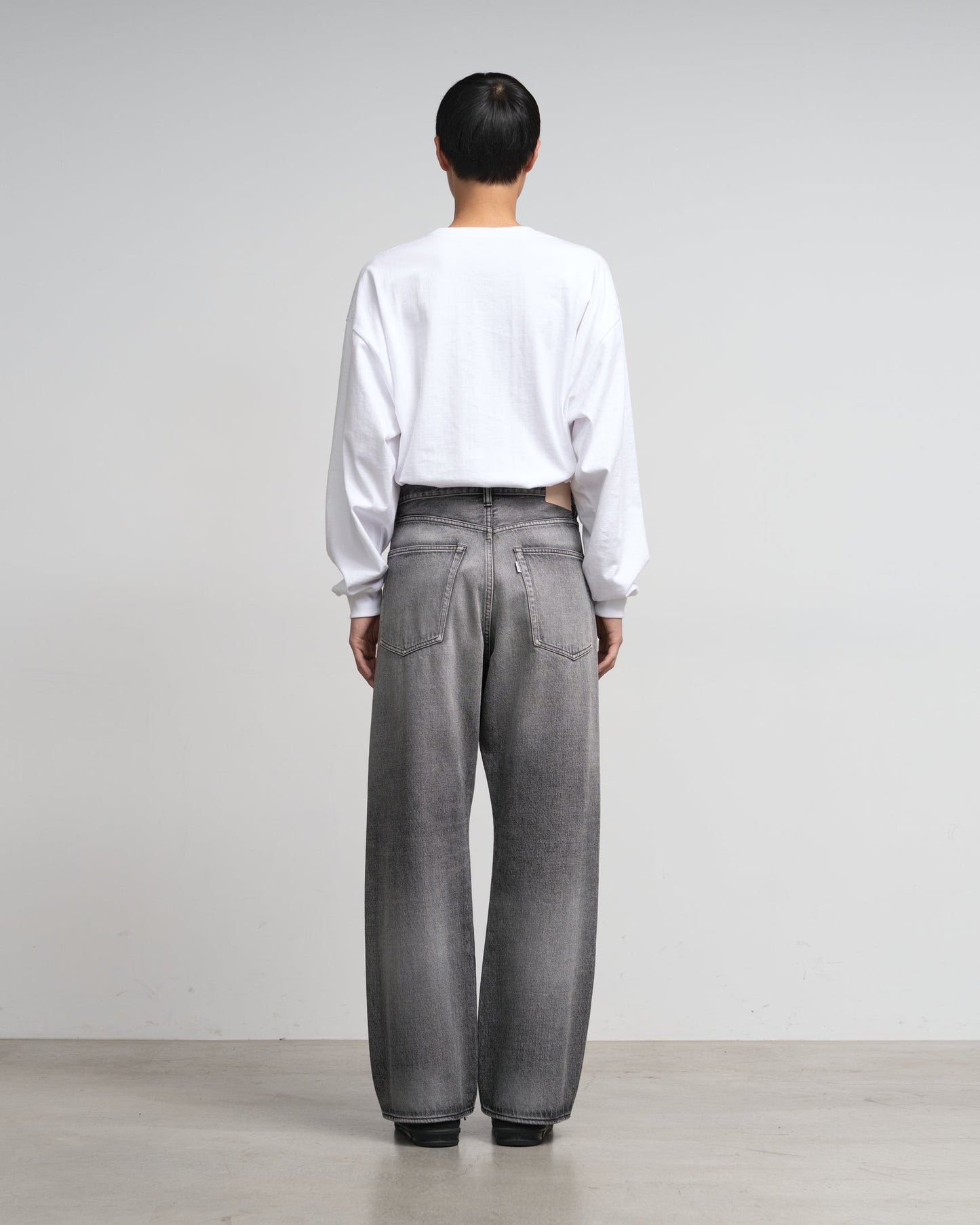 Graphpaper Selvage Denim Five Pocket Wide Straight Pants - LIGHT FADE