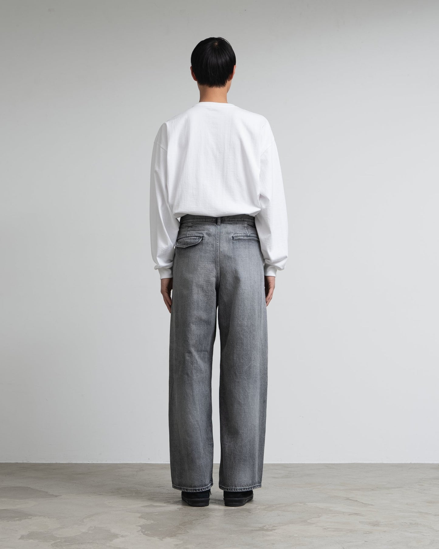 Graphpaper Selvage Denim Two Tuck Pants - LIGHT FADE