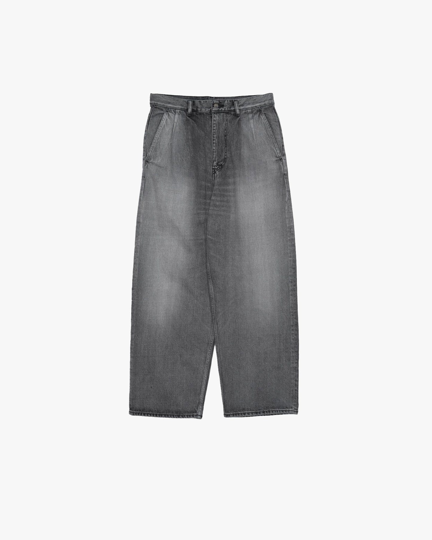 Graphpaper Selvage Denim Two Tuck Pants - LIGHT FADE