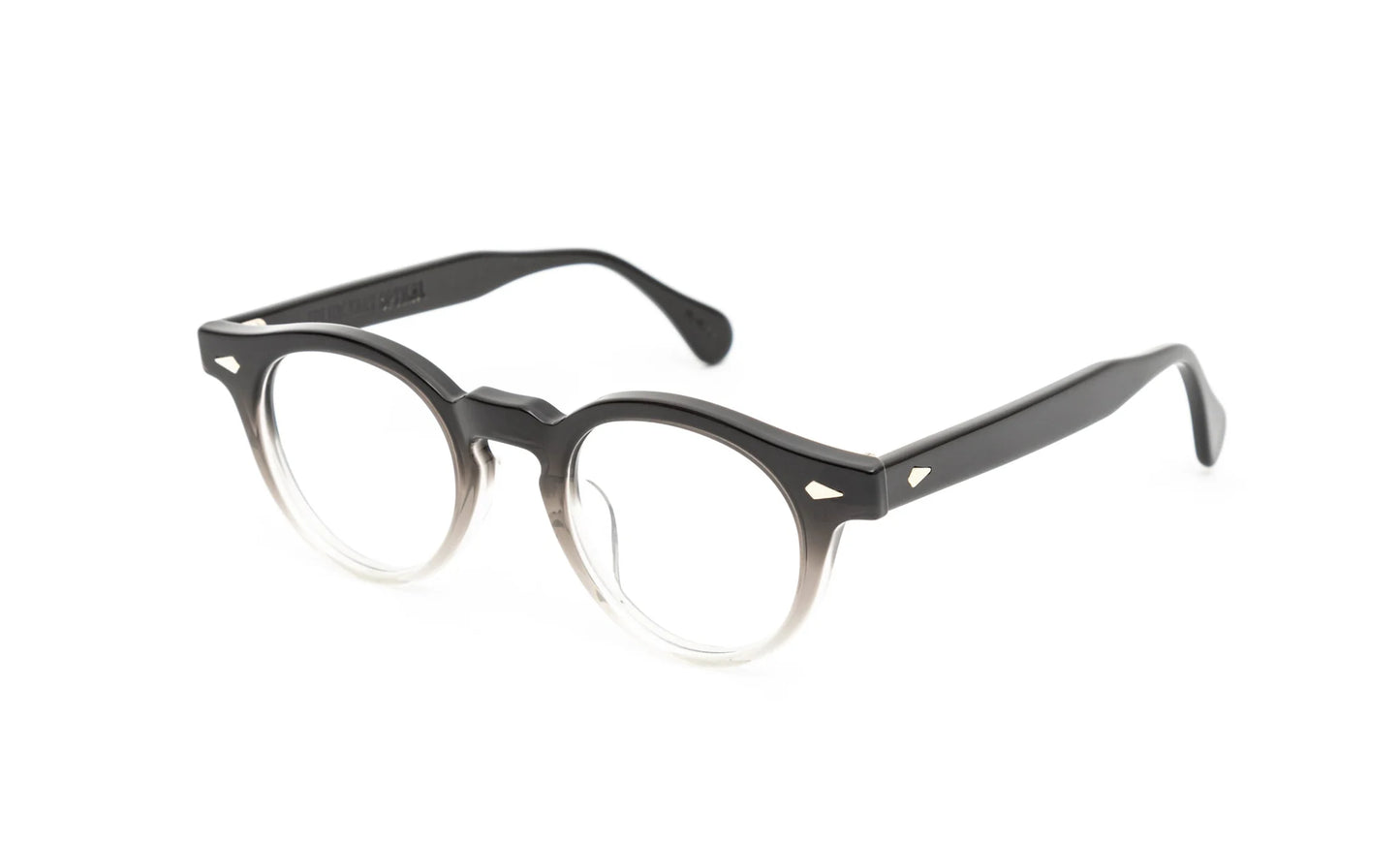 JULIUS TART OPTICAL HAROLD Eyeglass Frame Black Clear Fade