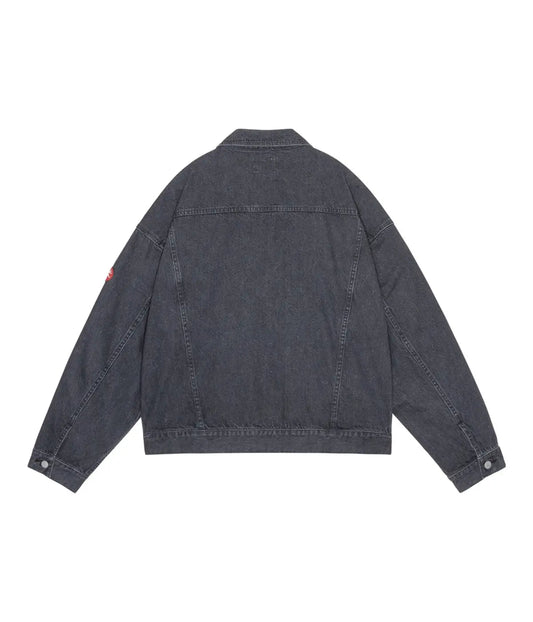 Cav Empt C.E BLACK NEP DENIM TRUCKER JACKET