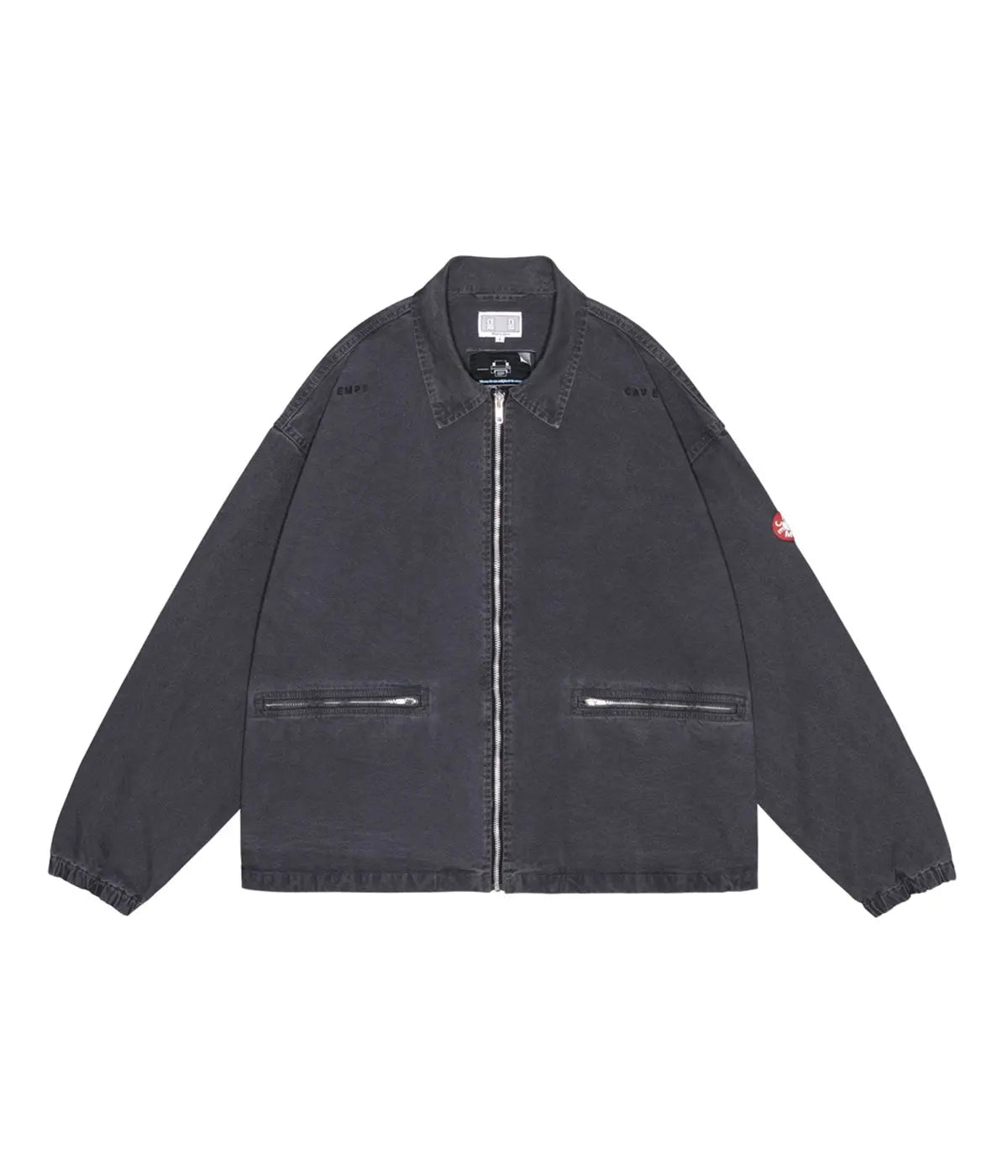Cav Empt C.E WASHED COTTON CANVAS ZIP JACKET