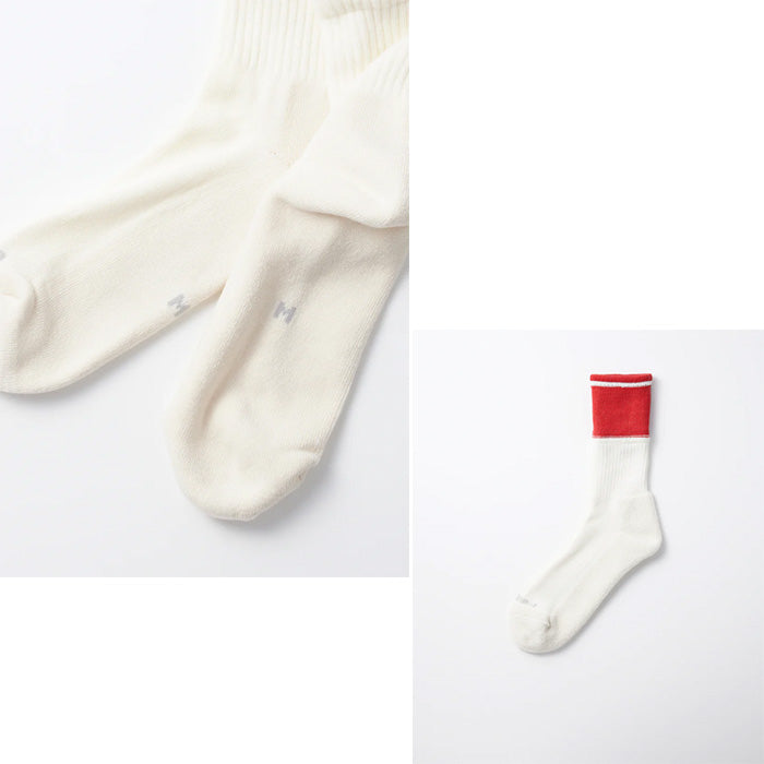 RoToTo ORGANIC COTTON DOUBLE LAYER CREW SOCKS