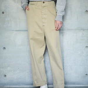 orSlow VINTAGE FIT ARMY TROUSER STONE WASH Khaki Stone