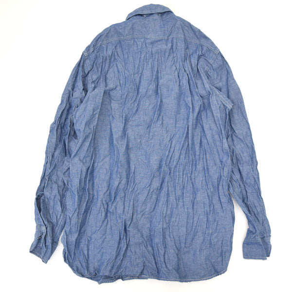 orSlow Vintage Fit Chambray Work Shirt Bleached Chambray