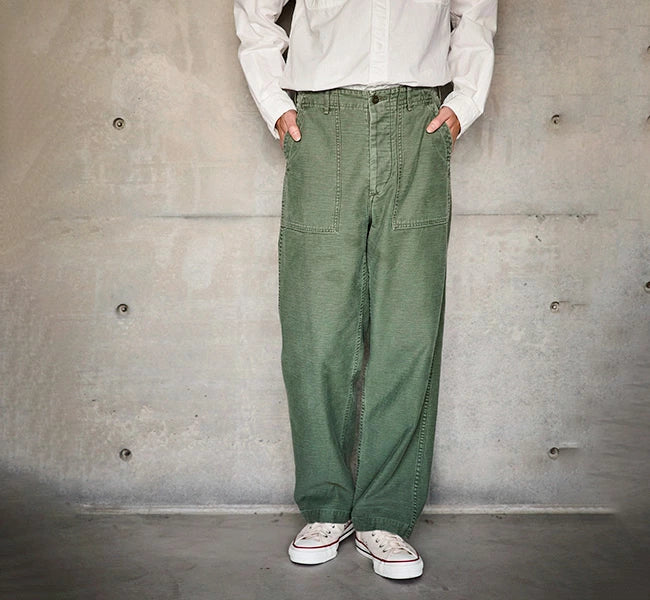 orSlow US ARMY FATIGUE PANTS Green Used
