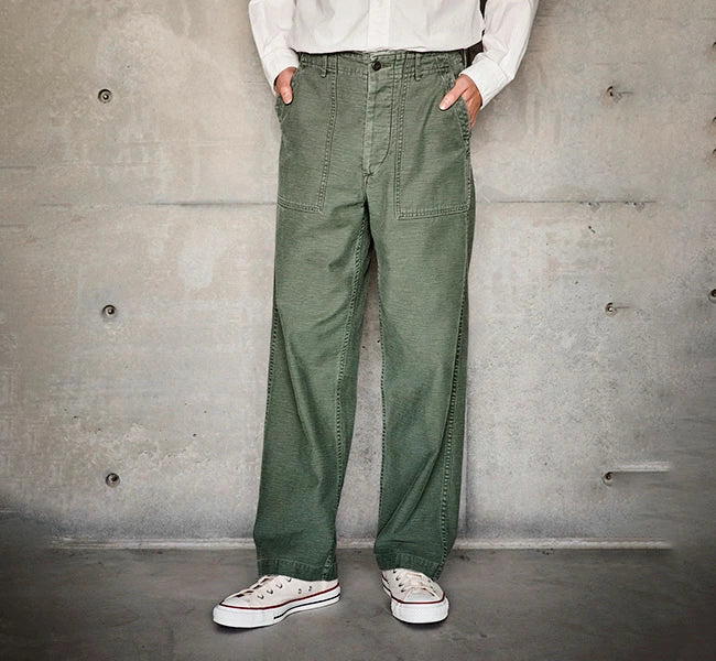 orSlow US ARMY FATIGUE PANTS Green Used
