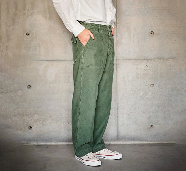 orSlow US ARMY FATIGUE PANTS Green Used