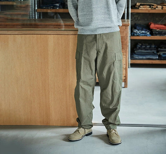 orSlow VINTAGE FIT 6 POCKETS CARGO PANTS (Army Green)