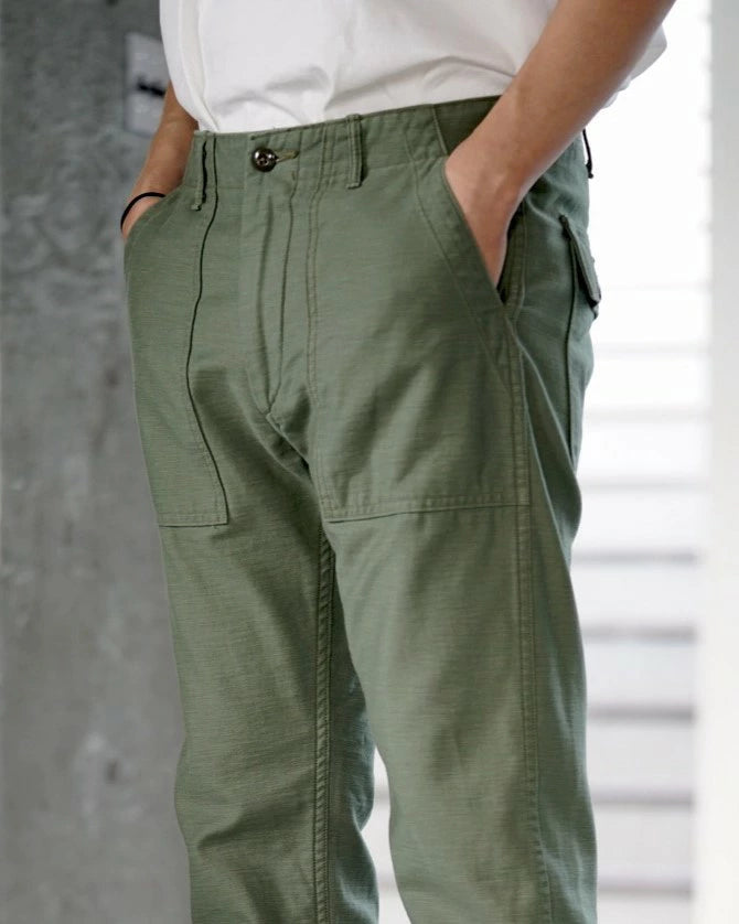 orSlow US ARMY SLIM FIT FATIGUE PANTS (green)