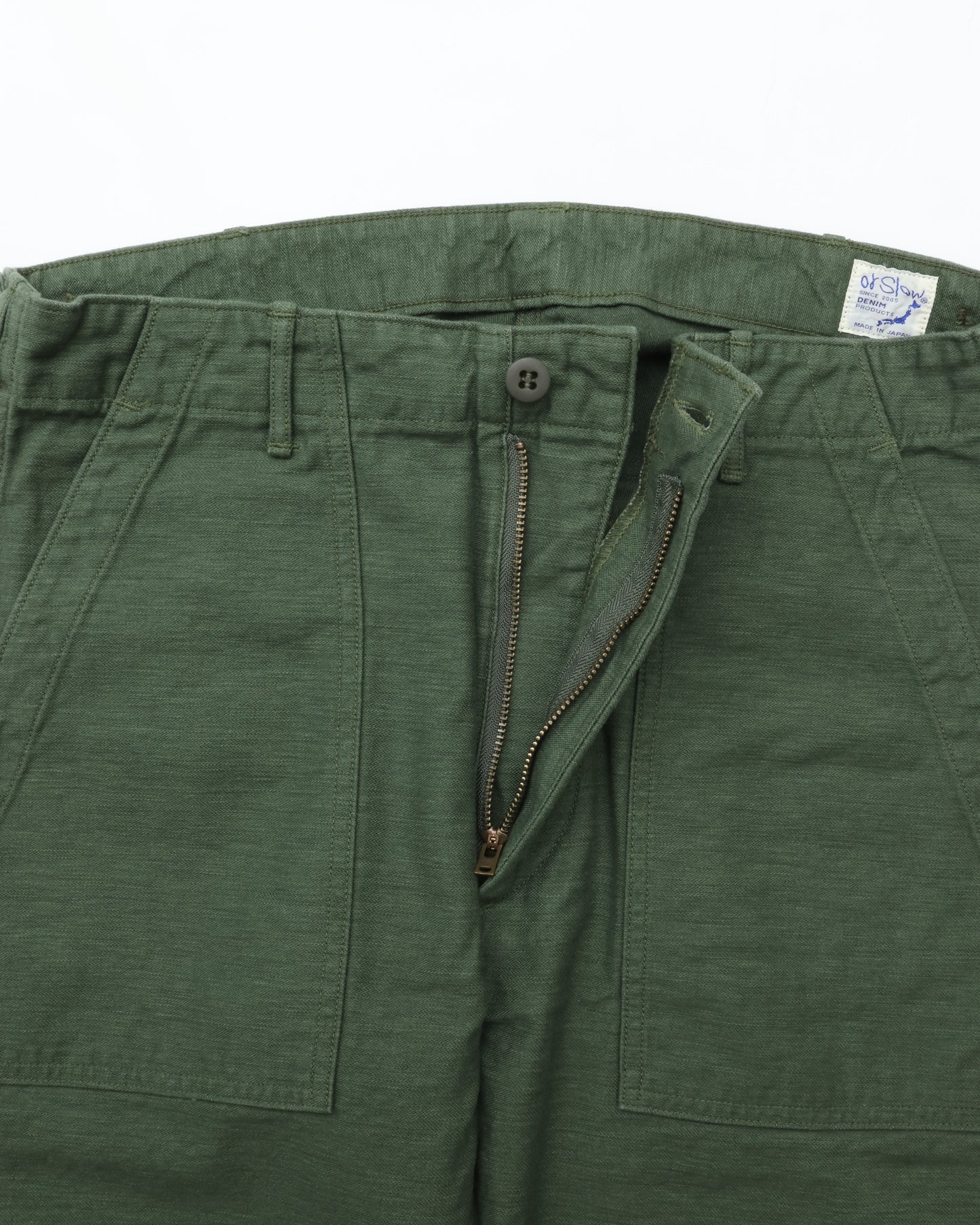 orSlow US ARMY SLIM FIT FATIGUE PANTS (green)