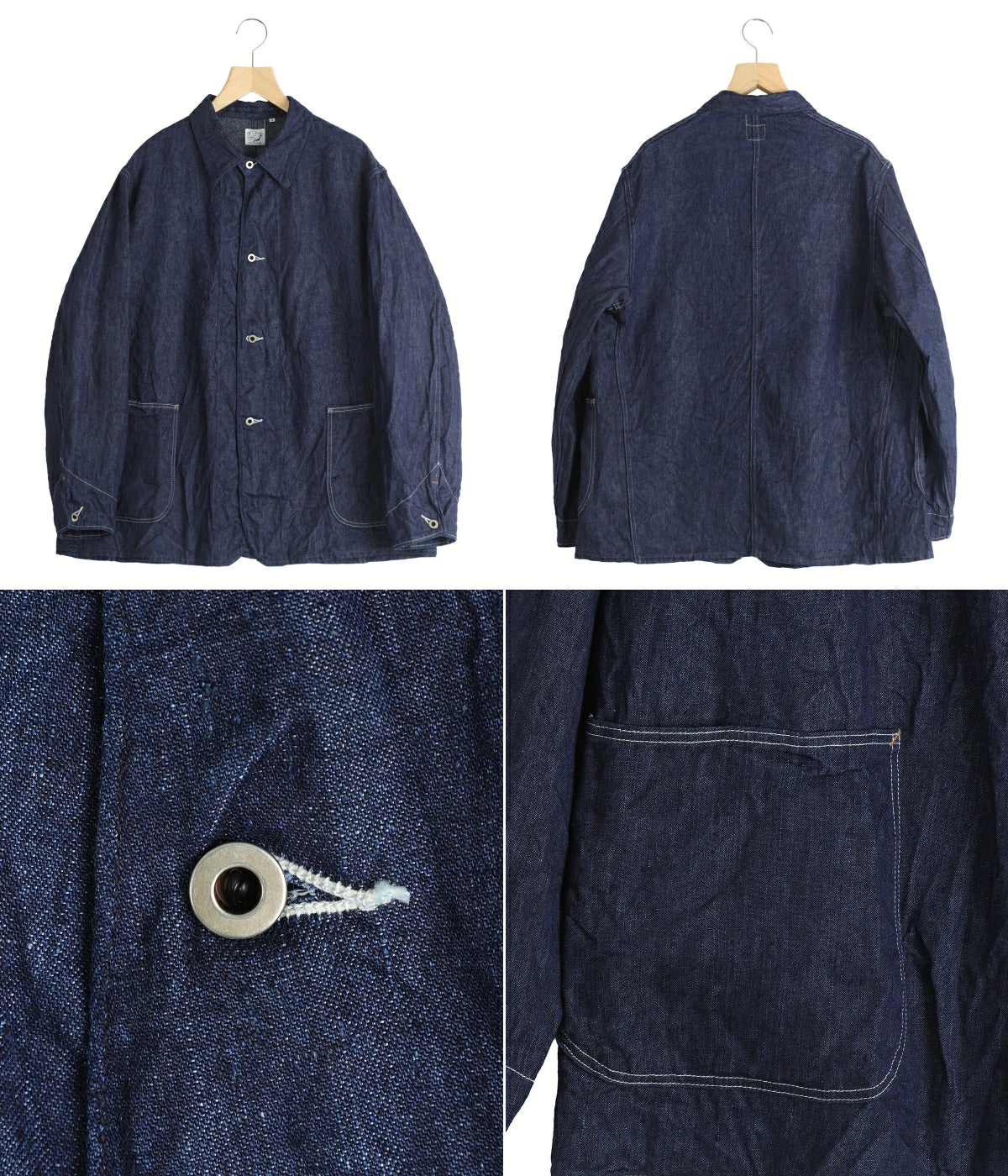 orSlow WWII 40'S Linen Denim Coverall