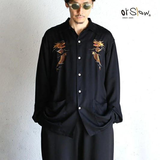 orSlow Long Sleeve Souvenir Ska Shirt