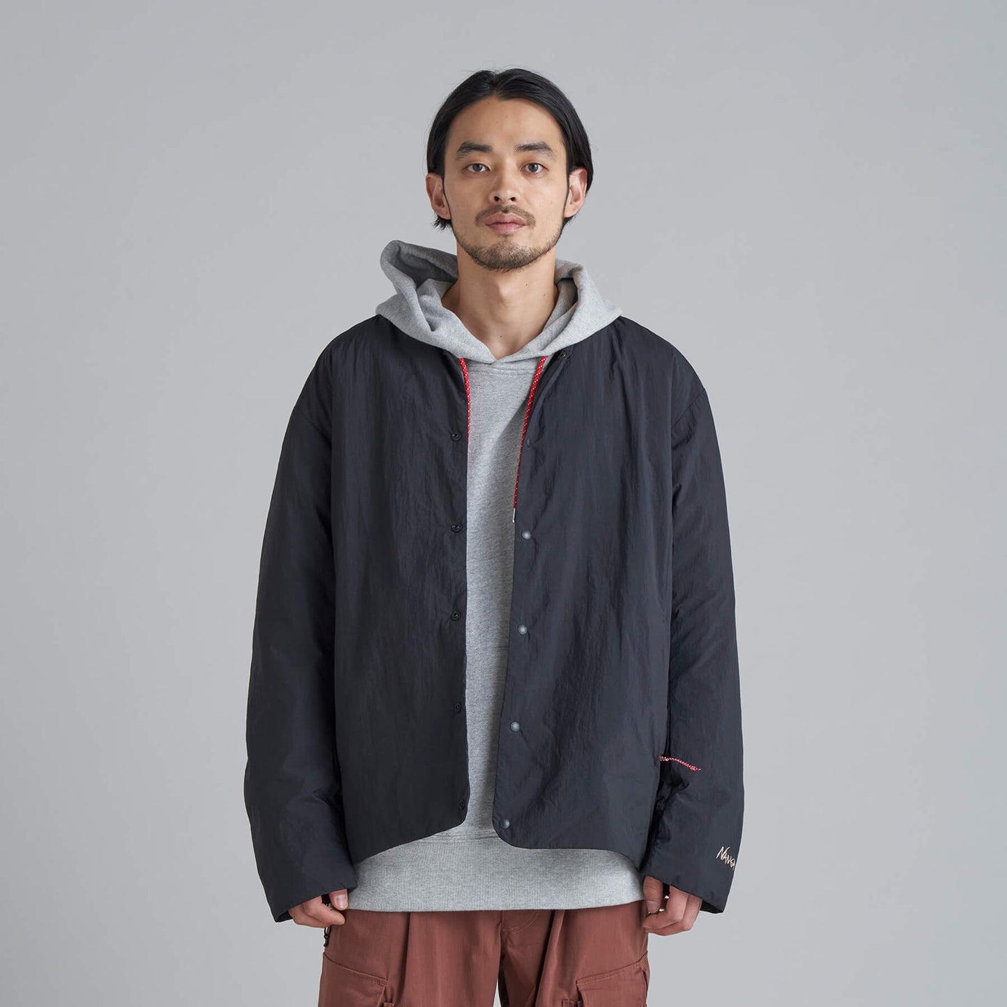 NANGA NO COLLAR SOFT DOWN CARDIGAN