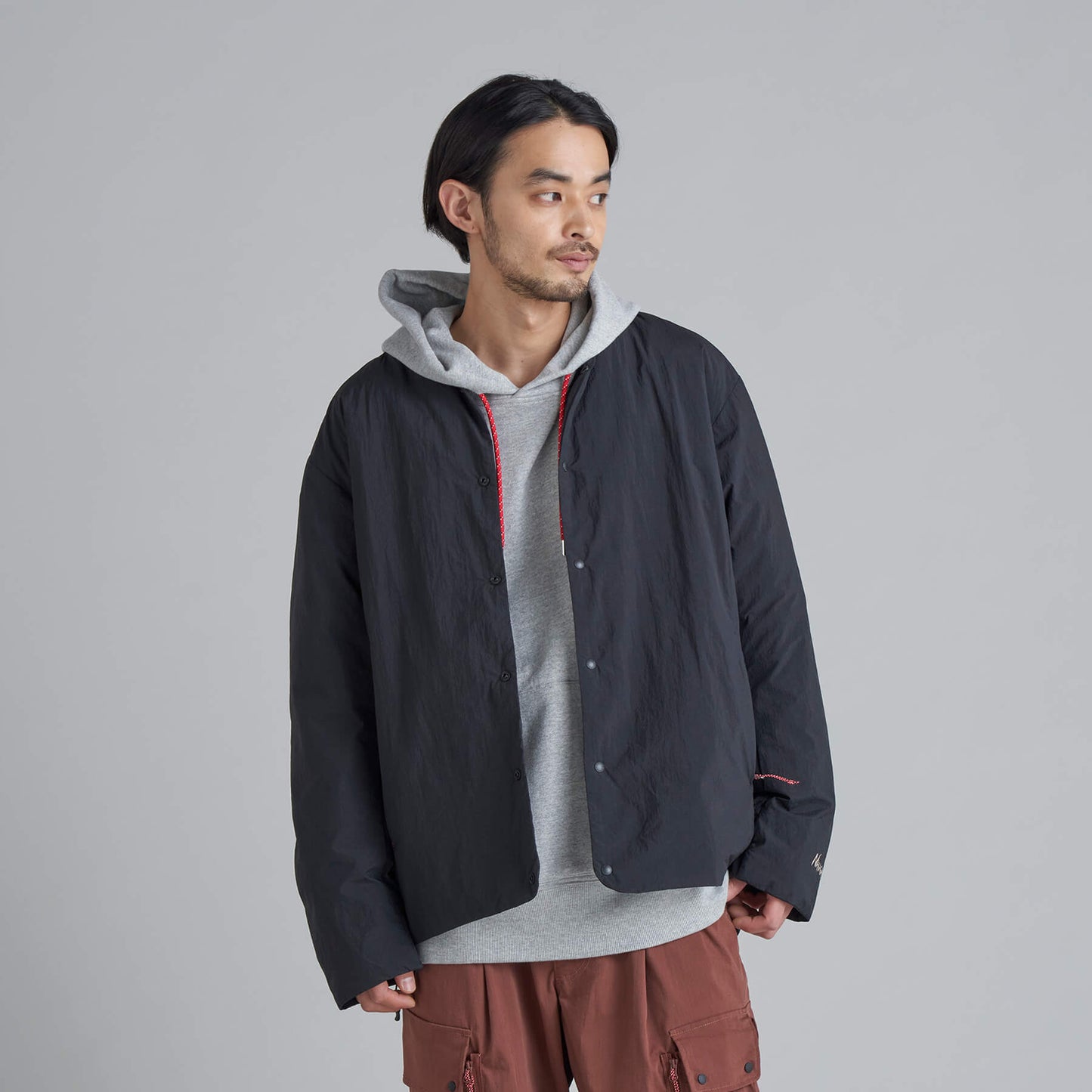 NANGA NO COLLAR SOFT DOWN CARDIGAN