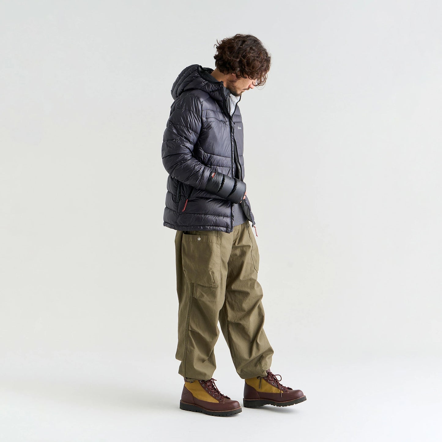 NANGA MINIMARHYTHM DOWN ZIP HOODIE