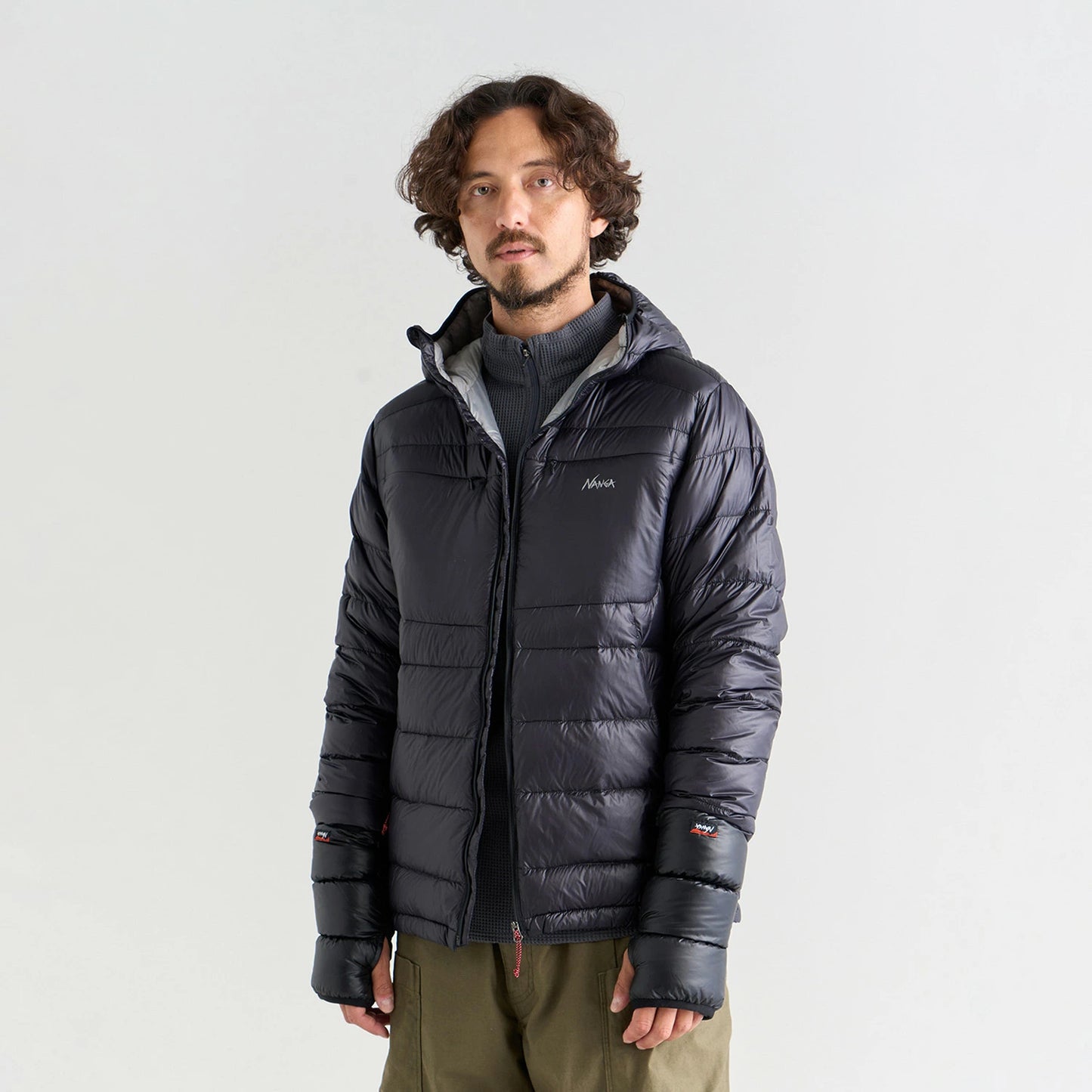 NANGA MINIMARHYTHM DOWN ZIP HOODIE