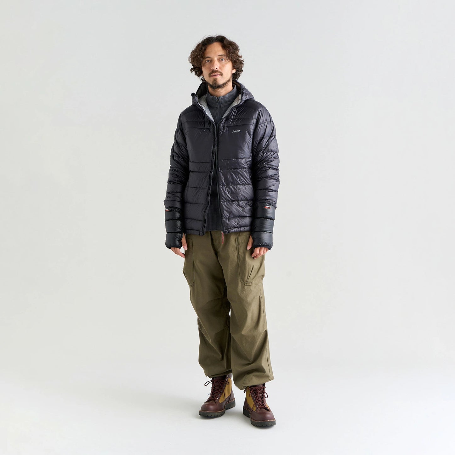 NANGA MINIMARHYTHM DOWN ZIP HOODIE