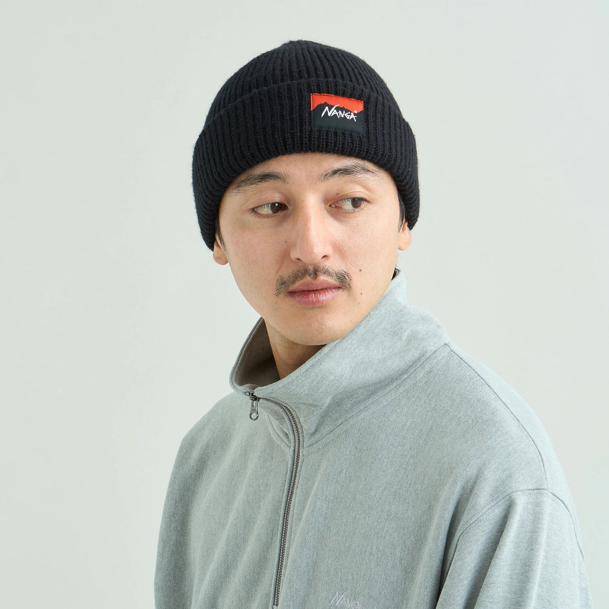 NANGA BOX LOGO BULKY BEANIE