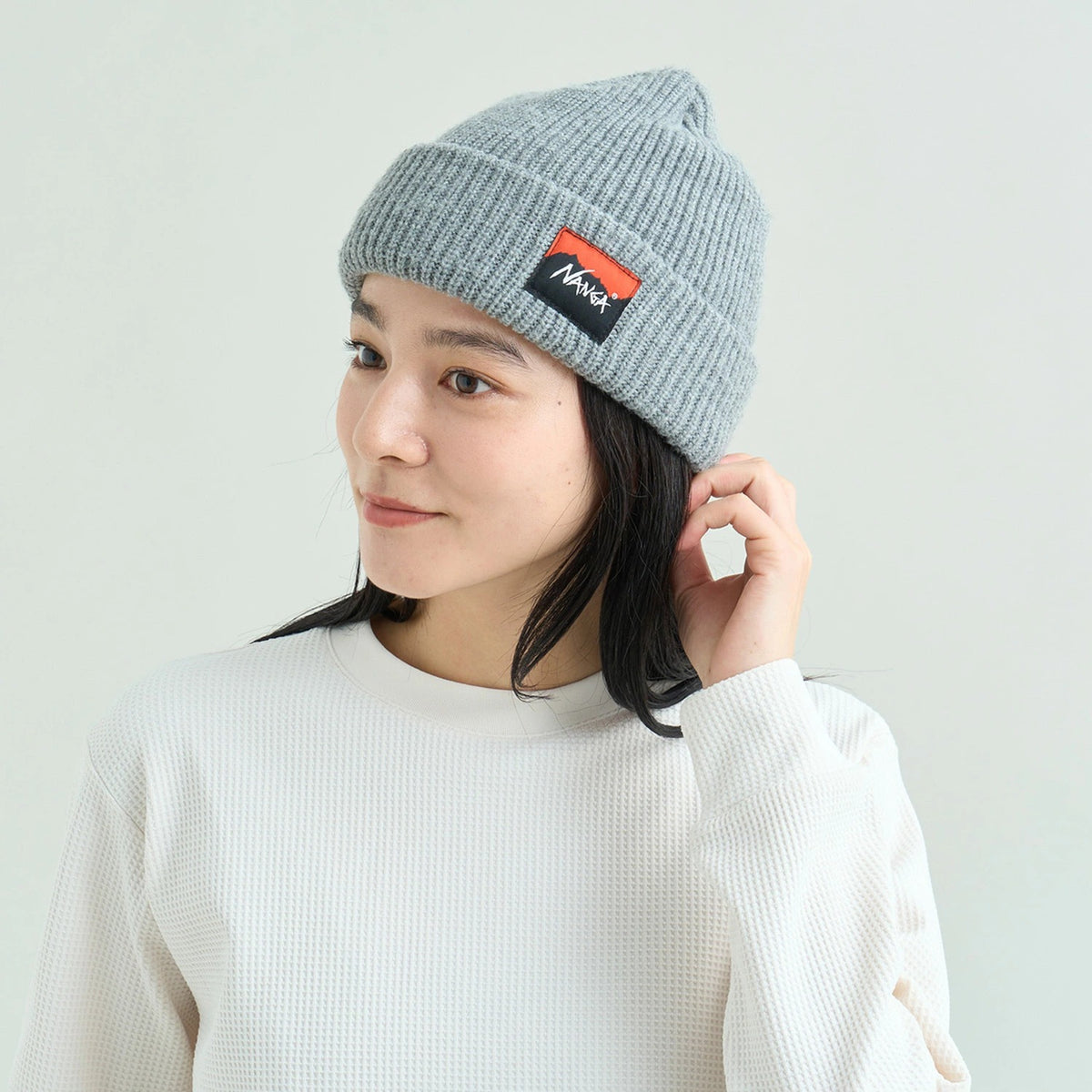 NANGA BOX LOGO BULKY BEANIE