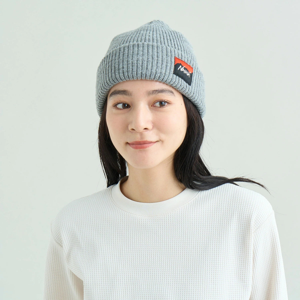 NANGA BOX LOGO BULKY BEANIE
