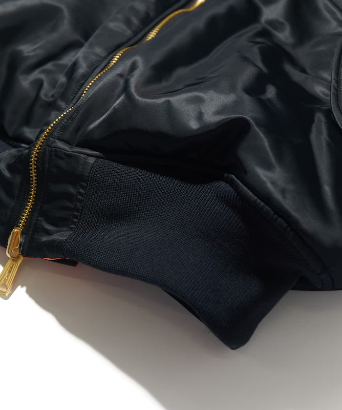 CAHLUMN Magazine Pocket Nylon Twill Flight Jacket “MA-1”
