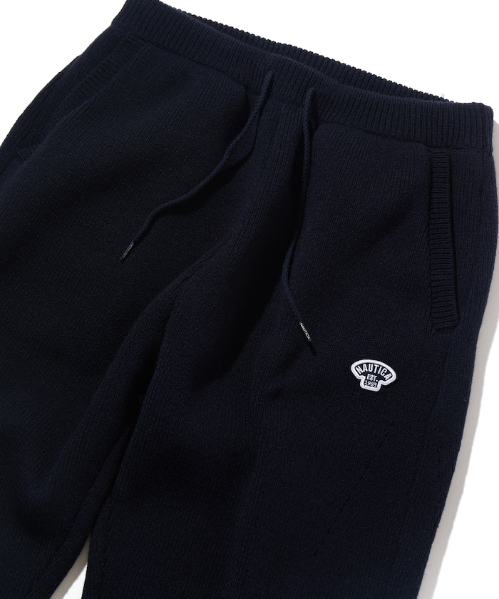 NAUTICA JAPAN Felt Patch Arch Logo Knit Pants
