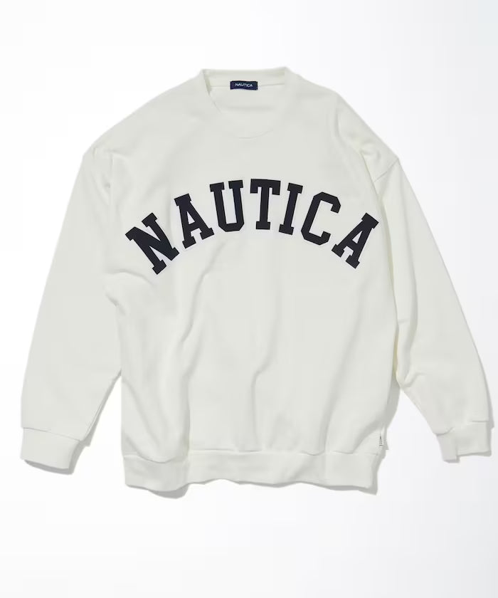 NAUTICA JAPAN Arch Logo Crewneck Sweatshirt
