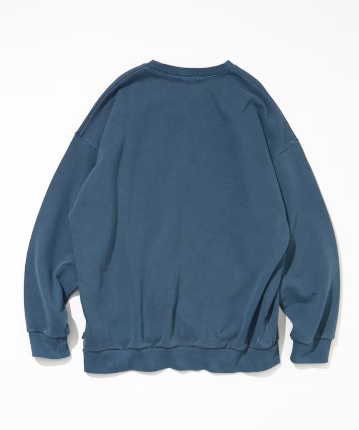 NAUTICA JAPAN Pigment Dyed Felt Patch Arch Logo Crewneck Sweatshirt –  unexpected store