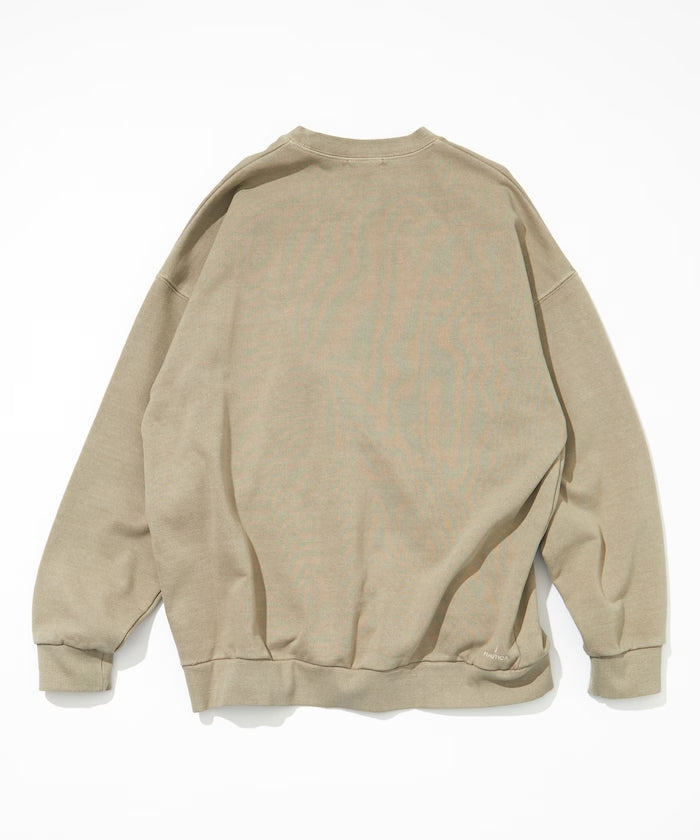 NAUTICA JAPAN Pigment Dyed Arch Logo Crewneck Sweatshirt – unexpected store