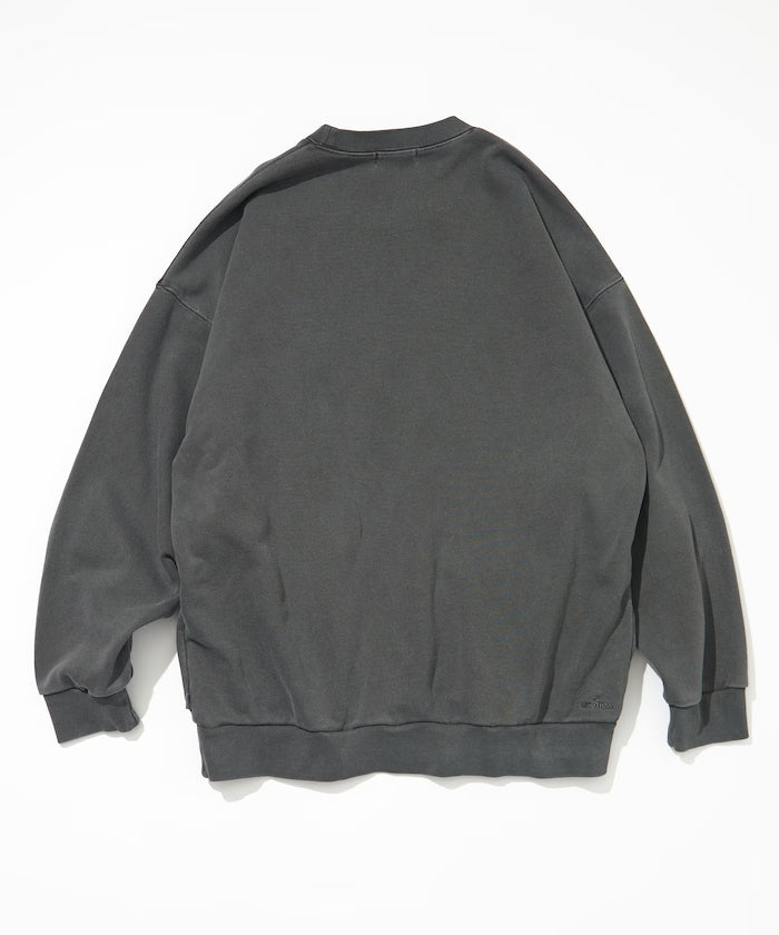 NAUTICA JAPAN Pigment Dyed Arch Logo Crewneck Sweatshirt