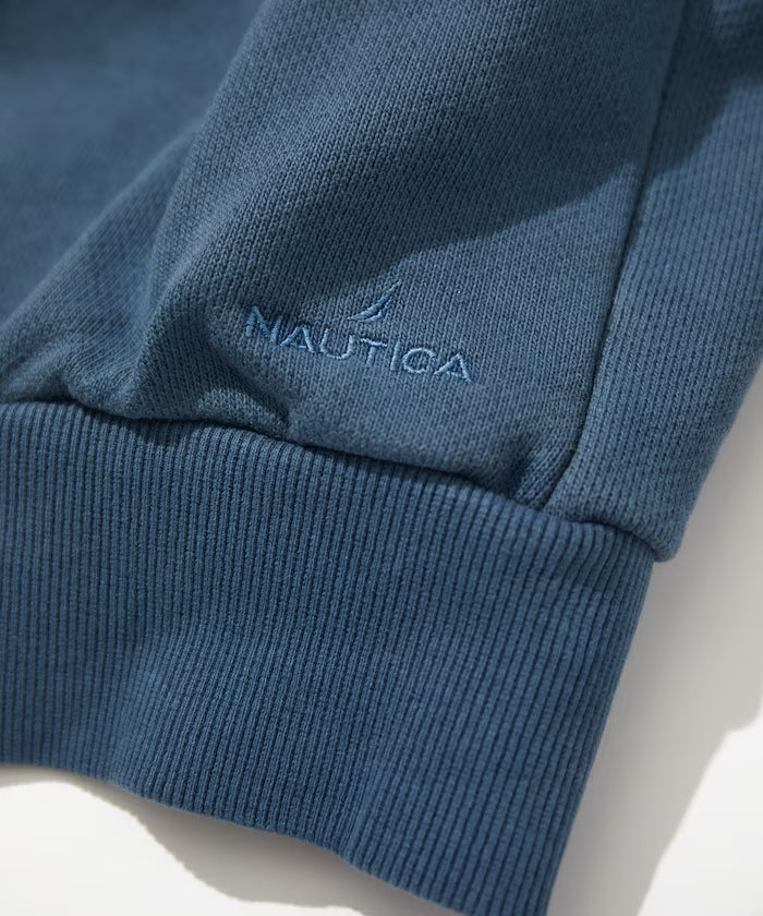 NAUTICA JAPAN Pigment Dyed Arch Logo Crewneck Sweatshirt