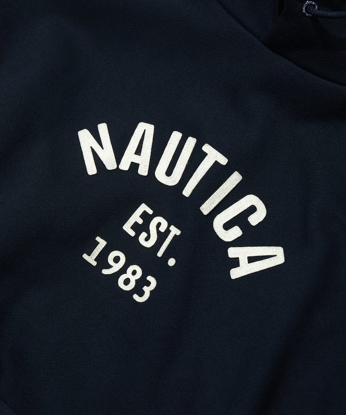 NAUTICA JAPAN Felt Patch Arch Logo Sweat Hoodie